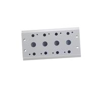 Pneumatic Valve Base Socket 4v210-08 4V230 4v220 1/4" Valves Air Exhaust Manifold 200M-2F/3F/4F/5F/6F/7F/8F Pneumatic Base Solenoid Valve Plate(1F)