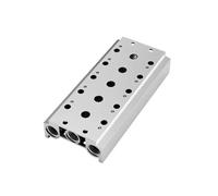Pneumatic Valve Base Socket Pneumatic Manifold Suitable for Solenoid Valve Exhaust Plate Base with Gasket(2F,200M)