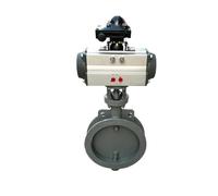Pneumatic Ventilation Butterfly Valve Cast Steel Wafer Type Warm air Discharge Butterfly Valve(DN350)