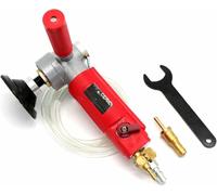 Pneumatic Wet Stone Polisher, 4 Inch Air Wet Stone Grinder Granite Marble Stone Wet Air Sander Polisher Water Mill Pneumatic Polishing Tool 4300 RPM-