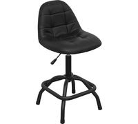 Pneumatic Workshop Stool - Adjustable Height - Swivel Seat With Back Rest
