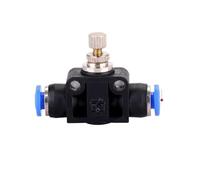 Pneumatics Air Throttle Valve Speed Control Quick Hose Tube Water Fitting Connector Pneumatic Fittings Adjust 4mm 6mm 8mm 10mm(LSA-6)