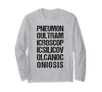 Pneumonoultramicroscopicsilicovolcanoconiosis Longest Word Long Sleeve T-Shirt