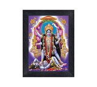 pnf Maa Kali MATA Ji Religious Wood Photo Frames with Acrylic Sheet (Glass) for Worship/Pooja(photoframe,Multicolour,6x8inch)-20638
