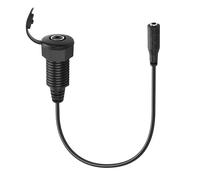 PNGKNYOCN 1/8 Stereo Panel Mount Connector,3.5mm TRS Female to Female Embedded Threaded Fixed Waterproof Stereo Cable for Headphones Microphones speakers（0.3M/1FT） (3.5mm Female)
