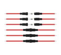 PNGKNYOCN 16 AWG 5x20 mm Fuse Holder Inline Screw Type Cable for Fast-Blow Glass Fuse （6-Pack）