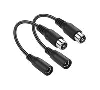 PNGKNYOCN 2A DC Power Cable,2 Pack DC 5.5 x 2.1mm Female to 8mm RCA Male Power Adapter Cable,for Skateboard Bikes, Balance Bikes,Electric Bikes and More（15cm）