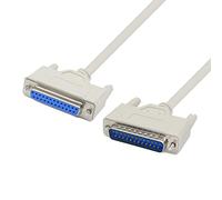 PNGKNYOCN 4.5 Feet DB25 Male to Female Parallel Printer Cable for the Connection Between a Computer with DB25 Female Interface and the Printer