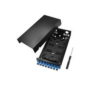 PNGKNYOCN 8 Port Fiber Optical Terminal Junction Box，Compact Size No Burr Pigtail Termination Box SC Optical Fiber Termination Distribution Box with 8 SC Coupler Adapters