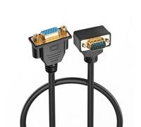 PNGKNYOCN 90 Degree VGA Extension Cable,1080P Full HD Right Angled Upward Bend VGA Male to Female Monitor Video Adapter Cable for Computer Monitor Projector Etc(0.5M)