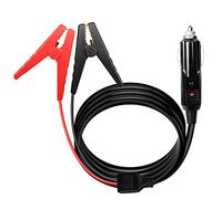 PNGKNYOCN Alligator Clamp to Cigarette Lighter Cable,14AWG 12V Cigarette Lighter Male to Battery Clips Adapter Extension Cord with 15A Fuse (6FT)