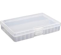 PNGKNYOCN Battery Storage Box,AA Batteries Portable Organizer Box Holds 48 AA Batteries,Insulative Plastic Clear Color