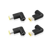 PNGKNYOCN DC to Slim Tip Adapter,Right Angle DC 7.9 x 5.5mm Round Jack to Lenovo Thinkpad Tip Power Charging Adapter Compatible（4-Pack）