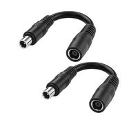 PNGKNYOCN DC8020 to DC8mm Power Cable 15cm 14AWG DC 8.0mm x 2.0mm Male to DC7909 7.9mm x 5.5mm Female Adapter Cable for Solar Generator Portable Power Station and Solar Panel(2-Pack)