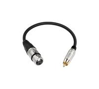 PNGKNYOCN RCA to XLR Short Cable，Unbalanced Microphone Cable RCA Male to 3 Pin XLR Female Audio Cord for Amplifier Mixer Microphone (0.3M/1FT