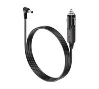 PNGKNYOCN Right Angle 12V Car Charger Cable,18AWG DC 5.5 x 2.1mm Male to Cigarette Lighter Power Cable with 10A Fuse for Car Trucks RVs Solar Generator (1.5M/4.9FT）