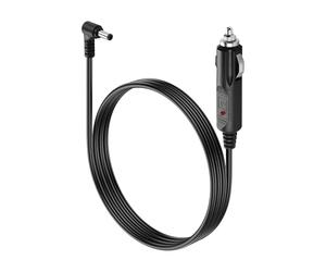 PNGKNYOCN Right Angle 12V Car Charger Cable,18AWG DC 5.5 x 2.1mm Male to Cigarette Lighter Power Cable with 10A Fuse for Car Trucks RVs Solar Generator (1.5M/4.9FT）