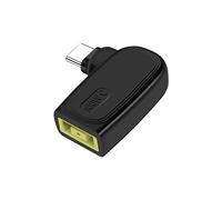 PNGKNYOCN USB C to Slim Tip Adapter,Right Angle USB C Male to Slim Square Yellow Tip Converter 100w PD Charger Adapter Compatible with Lenovo
