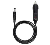 PNGKNYOCN12V DC Car Charger Auto Power Supply 18AWG Cable ，DC 5.5mm x 2.5mm to Car Cigarette Lighter Male Plug Car Cigarette Lighter Cable for Camera, CCTV, Car Refrigerator (3M)