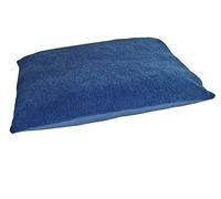 PnH® Fleece Dog Bed Cushion With Waterproof Base - Super Soft Fleece Top. Unique Luxury Deep Fill Channelled Fibre Filling to Prevent Shape Loss. (HARBOUR BLUE, LARGE 93cm x 62cm)