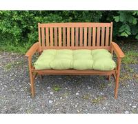 PnH GARDEN BENCH CUSHION with BLOWN FIBRE filling, 3ft, 4ft & 5ft, choice of colours in a STYLISH FAUX SUEDE material. LUXURY Seat Pads for your Patio Furniture (Apple Green, 3ft (92cm x 46cm))