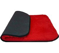 PnH Veterinary Bedding®- CLASSIC RANGE Binded for Extra Strength & Durability. Soft Fleece Vet Bedding Pieces with a Professional Look. GREY, WHITE - MANY COLOURS, MANY SIZES (RED, 100cm x 50cm)
