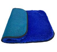 PnH Veterinary Bedding®- CLASSIC RANGE Binded for Extra Strength & Durability. Soft Fleece Vet Bedding Pieces with a Professional Look. GREY, WHITE - MANY COLOURS, MANY SIZES (BLUE, 100cm x 50cm)