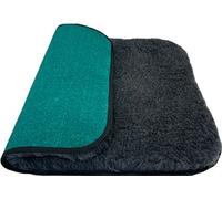 PnH Veterinary Bedding®- CLASSIC RANGE Binded for Extra Strength & Durability. Soft Fleece Vet Bedding Pieces with a Professional Look. GREY, WHITE - MANY COLOURS, MANY SIZES (CHARCOAL, 100cm x 75cm)