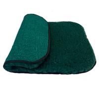 PnH Veterinary Bedding®- CLASSIC RANGE Binded for Extra Strength & Durability. Soft Fleece Vet Bedding Pieces with a Professional Look. GREY, WHITE - MANY COLOURS, MANY SIZES (GREEN, 100cm x 100cm)