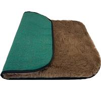 PnH Veterinary Bedding®- CLASSIC RANGE Binded for Extra Strength & Durability. Soft Fleece Vet Bedding Pieces with a Professional Look. GREY, WHITE - MANY COLOURS, MANY SIZES (BROWN, 100cm x 100cm)