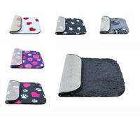 PnH Veterinary Bedding® NON SLIP Classic Range, Vet Bedding, Bound Edges For Strength - Dog Bed Fleece in Many Colours & Sizes (Plain Charcoal, 75cm x 50cm)