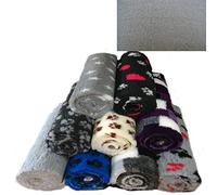 PnH Veterinary Bedding ® NON SLIP - Ribbed Rubber Backing Vet Bed Roll, Vetbed, Dog Bed, 3, 5, 8 and 10 Metre Rolls, Many Different Designs and Colours (3m x 75cm, Plain Grey)