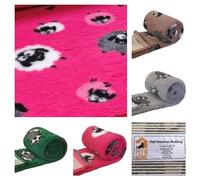 PnH Veterinary Bedding ® NON SLIP - Ribbed Rubber Backing Vet Bed/Whelping Fleece/Vet Bedding Rolls & Pieces In Our ANIMAL Design Range - COWS - SHEEP (300cm x 150cm, Pink Sheep)