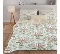 PNHCL Aesthetic Garden King Duvet 4.5 Tog for Aldult, Vintage Ethnic Patterned Coverless Duvet, Soft Lightweight King Quilt for All Season (White,230x220cm, A543)