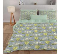 PNHCL Chic Ethnic King Duvet 7.5 Tog for Aldult, Vintage Boho Floral Patterned Coverless Duvet, Soft Lightweight King Quilt for All Season (Blue,230x220cm, A511)