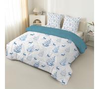 PNHCL Christmas Tree Small Double Duvet - Reindeer Coverless Duvet 7.5 Tog Winter - Soft & Breathable, Modern Washable Comforter Double Quilts 7.5 Tog for Girls Boys Teens MQ81