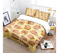 PNHCL Cute Otter Single Duvet Cover Cartoon Easy Care Quilt Cover Adorable Pets Aesthetic Bedding Sets with 2 Pillowcases for Kids Boys Girls Bedroom Decor MO108