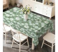 PNH aisy Pattern Waterproof Table Cloth Rectangle 120x160cm,Spring Floral Washable Polyester Table Cover, Wipe Clean Tablecloth for Kitchen Indoor Outdoor W&73