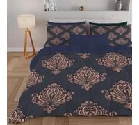 PNHCL French Vintage Single Duvet 7.5 Tog for Women and Girls, Tradition Ethnic Patterned Coverless Duvet, Soft Lightweight Single Quilt for All Season (Grey,135x200cm, A646)