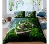PNHCL Mountain Peak Super King Duvet Set Natural Landscape Luxury Bedding Sets Modern Soft Fluffy Microfiber Quilt Covers With 2 Pillowcases 50x75cm Zipper Closure B-59