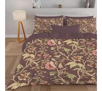 PNHCL Tradition Cottagecore Double Duvet 7.5 Tog for Women and Girls, Vintage Boho Floral Patterned Coverless Duvet, Soft Lightweight Double Quilt for All Season (Red,200x200cm, A658)
