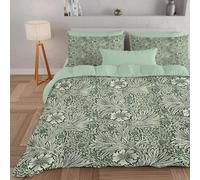 PNHCL Tradition Ethnic Super King Duvet 7.5 Tog for Aldult, Boho Botanical Patterned Coverless Duvet, Soft Lightweight Super King Quilt for All Season (Green,260x220cm, A673)