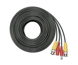 PNI ACCTV30M 30 m BNC Video Power Cable Security Camera Cable for CCTV Surveillance DVR System Installation - Black