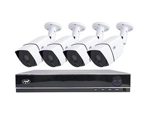 PNI AHD House PTZ1300 CCTV security camera system, 4 analog cameras 2MP and NVR, supports 4 5M-N analog cameras and 2 1080P cameras, motion detection, face detection, human shape detection