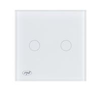 PNI CS202W 2-way and 4-way touch switch, 800W, with On/Off LED indicator, white