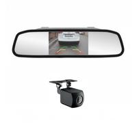 PNI Escort P20 wireless parking system with 4.3 inch LCD display integrated in the rearview mirror and 480P rearview camera, 110 degree angle