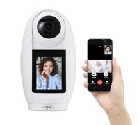 PNI IP733 3MP video surveillance camera, bidirectional audio and video, with Bluetooth call button, screen, baby monitor function