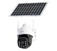 PNI IP74 Live AOV Black Light 4MP GSM 4G video surveillance camera with solar panel and 16000 mAh Always On Video battery