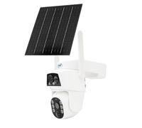 PNI IP794 video surveillance camera with Wi-Fi, PTZ, dual lens 2MP + 2MP, 5.5W solar panel, 8000mAh block battery