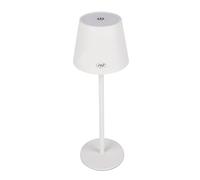 PNI LT04W Table lamp with 2.5W LED, 1200 mAh Battery, USB-C Charging, 150 lumens, 3000K Warm White Light, Touch Button, dimmable, White Color